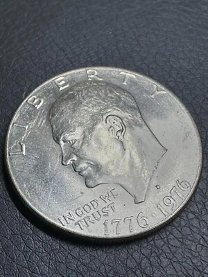 1776-1976  Eisenhower Liberty Bell Moon Silver 1 Dollar, Rare Coin - Image 1 of 4