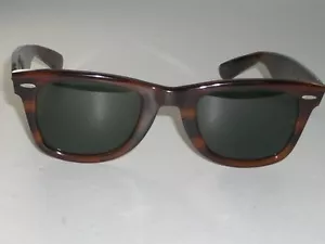 OCCHIALI DA SOLE VINTAGE B&L RAY BAN L2053 YTAS TARTARUGA SPESSA G15 UV WAYFARER 5024 - Foto 1 di 12