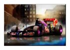 Giclee décoration murale Formule 1 voiture, course, voiture de course peinture image toile imprimée