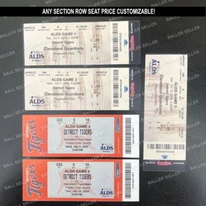 2024 AL Division Series Souvenir Ticket Guardians Tigers ALDS Customizable! - Picture 1 of 6