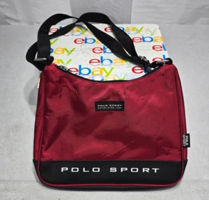 Vintage Polo Sport Ralph Lauren Handbag Shoulder Bag Classic Red & Blue - Picture 1 of 13