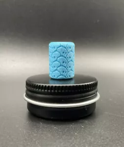 Playge blau bedrucktes Pandemiemuster Perle EDC Reißverschluss täglich tragen - Bild 1 von 1