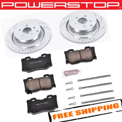 Power Stop K5861 1-Click Z23 Evolution Sport Brake Kit for 14-18 Infiniti Q50 - Image 1 of 2