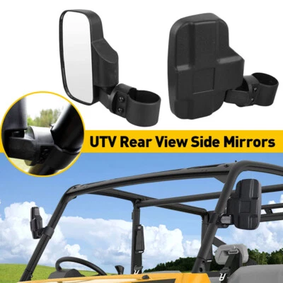 UTV Rear View Side Mirrors Set For Ranger Polaris RZR 570 800 900 XP 1000 Crew - Image 1 of 4