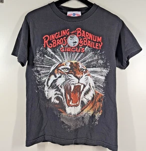 Vintage Ringling Bros Barnum & Bailey Greatest Show Tiger Grafik T-Shirt Damen S - Bild 1 von 8