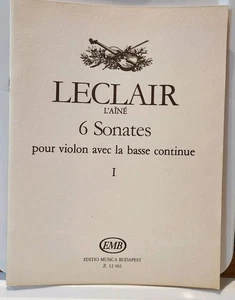 6 Sonaten LeClair Vintage Noten Violine Klavierbegleitung EMB 1985 - Bild 1 von 15