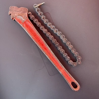 RIDGID C14 Chain Pipe Wrench Vintage Heavy Duty Plumbing Tool USA 🇺🇸 Nice - Image 1 of 4