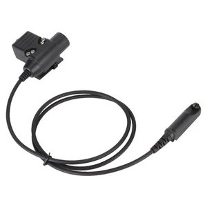 Kabel adaptera U94 PTT 35,4 cala Walkie Talkie Zestaw słuchawkowy Kabel złączny Pasuje do Ba CB - Zdjęcie 1 z 22