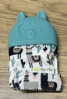 Силиконовая перчатка для прорезывания зубов Itzy Ritzy Llama с гофрированным и регулируемым ремешком - Изображение 1 из 2