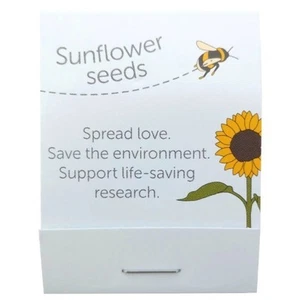 Sunflower Matchstick Seedsticks Packet Of 5 Wedding Favour Accessory RMF-FPL4 - Picture 1 of 3