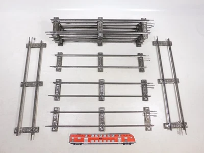 10x Märklin Gauge 1 Tin Track Piece 13 7/8in for Clockwork-Operated EF765-4 - Image 1 of 4