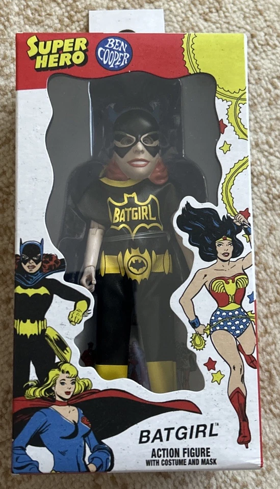 NECA BEN COOPER Super Hero BATGIRL FIGURE w/ COSTUME & MASK #21 DC