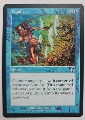 MTG Magic The Gathering Card Liquify Instant Blue Torment  - Image 1 of 2