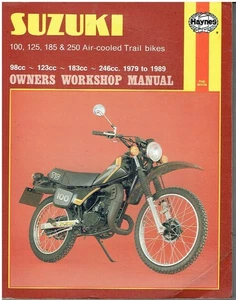SUZUKI TS100ER TS100 TS125ER TS125 TS185ER TS185 TS250ER 1979-89 WORKSHOP MANUAL - Picture 1 of 1