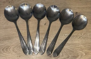 MARKENWARE RIVA WORLD EDELSTAHL BESTECK GLÄNZEND WIRBELGRIFF SUPPENLÖFFEL - Bild 1 von 1