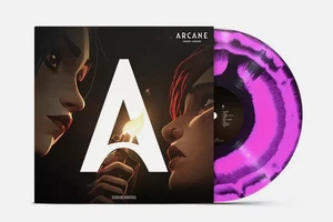 Arcane Season 1 Soundtrack Pink & Black Splatter Vinyl LP Ships Now! VG+ Sleeve - Picture 1 of 1