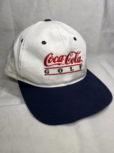 Cappello snapback bianco Coca Cola Golf vintage - Foto 1 di 10