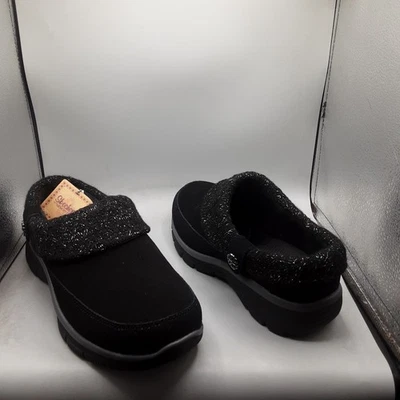 Tamancos femininos Skechers Easy Going Full Bloom 11M preto A27 - Imagem 1 de 4