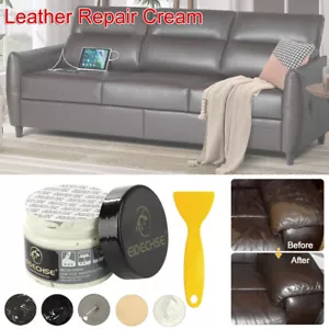 Leather Repair Cream Filler Paint Gel Sofa Seat Scratch Restorer Recoloring Balm - Picture 1 of 18