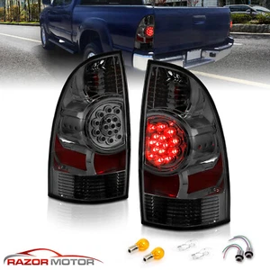 Par de luces traseras de repuesto LED de humo 05-15 para camioneta Toyota Tacoma - Imagen 1 de 11