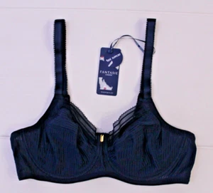 Reggiseno Fantasie Fusion ferretto coppa completa supporto laterale ~ Navy ~ taglia 32D - Foto 1 di 4
