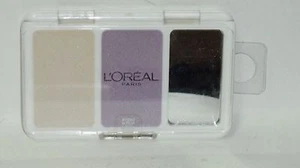 L'oreal COLOUR CONTRASTS Touch On Colour Creme Eye Shadow Duo VIOLET FRESCO #502 - Picture 1 of 2
