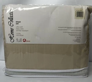 Bellerose Full Size 4pc Cream Sheet Set 100% Microfiber Ultra Soft - Picture 1 of 3