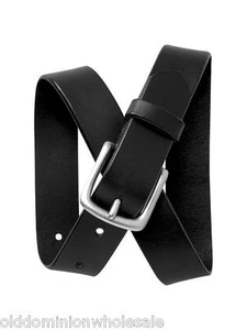 New Gap Kids Children's Black Leather Belt With Silver Buckle Boys Small S 4/6 - Picture 1 of 2