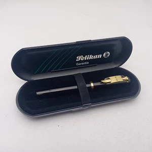 PELIKAN M150 OLD STYLE BLACK PISTON FOUNTAIN PEN GP EF NIB VINTAGE W.GERMANY NOS - Picture 1 of 14