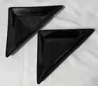 PAMPERED CHEF Simple Additions (2) Triangle Trays black 