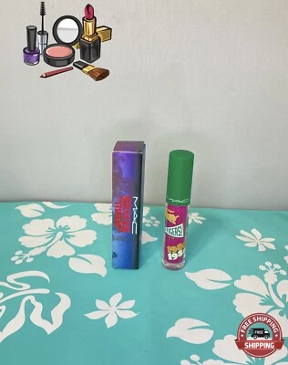 NEW MAC X Stranger Things Lipglass In Wild Wheeler Limited Edition Full Size 1oz - Image 1 of 4