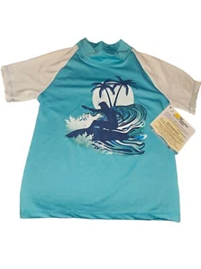 ☀️Sun Protection Zone Child Unisex Shirt Rash Guard sz 6 Pool beach NWT - Picture 1 of 1