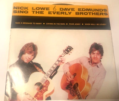 Nick Lowe & Edmunds  7" 45 Record & Picture Sleeve Ep  Sing The Everly Brothers - Image 1 of 4