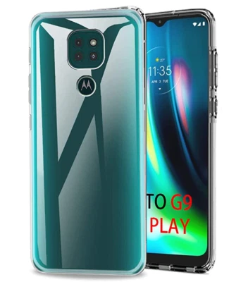 Ultra Slim For Motorola Moto G9 Play Clear Silicone Gel Cover Bumper Case Cover