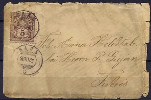 Cubierta Suiza, 1885. Saas a Fideris. - Imagen 1 de 2