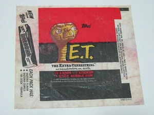 E.T Trading Cards Wax Wrapper The Extra - Terrestrial 1982 Bazooka Gum - Picture 1 of 1