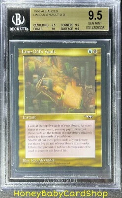 MTG Alliances 1996 Lim-Dul's Vault BGS 9.5Q+ (TRUE QUAD+) GEM MINT Silver Age - Image 1 of 4