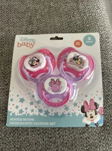 Minnie Mouse Orthodontic Pacifier Set - Picture 1 of 2