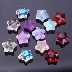 20pcs Small 8mm Stars Lampwork Crystal Glass Loose Beads Lot For Jewelry Making - Picture 1 of 19