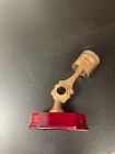Gold Piston Trophy Resin 6.5" With Red Base New In Box  Free Engraving!