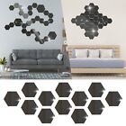 Hexagon Acrylic Diy Wall Sticker 3d Stereo Home Decor With Adhesive