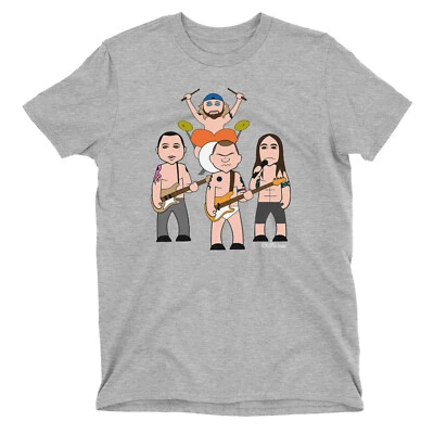 Kids Quality Cotton T-Shirt VIPwees The Chillies 90s Rock Band Music Caricature - Image 1 of 3