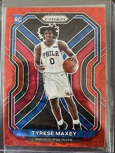 2020-21 Panini Choice Red /88 Scope Tyrese Maxey RC 76ers Rookie Card