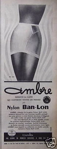 PUBLICITÉ AMBRE NYLON BAN LON PRÉSENTE LA GAINE QUI CONVERTIT TOUTES LES FEMMES - Imagen 1 de 1