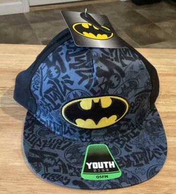 Gorra gorra Batman SnapBack talla juvenil moda Berkshire talla única nueva con etiquetas Foto 1 de 2