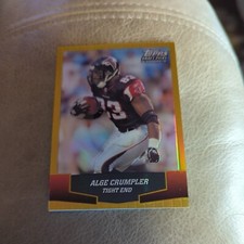 2004 Topps Draft Picks & Prospects Chrome Gold Refractor Alge Crumpler #61
