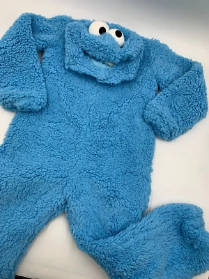 Pottery Barn Kids Blue Cookie Monster Baby Costume Size 2T Years #324 - Image 1 of 4