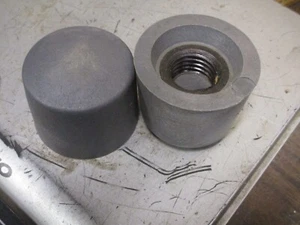 Pair NOS Safe-T-Grip No. 205 Lead Loaded Hammer Screw On Tips USA 2" Diameter - Picture 1 of 2