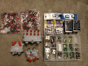 Cable COAX Fittings Lot Bundle - Picture 1 of 4