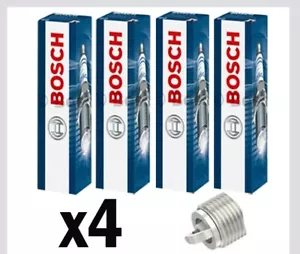 4x Bosch Spark Plugs for RENAULT GRAND SCENIC I 1.6 2.0 04->09 JM0/1 Nickel - Picture 1 of 7